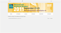 Desktop Screenshot of healthcarestaffingsummit.zerista.com