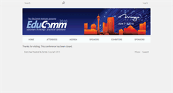 Desktop Screenshot of educomm2010.zerista.com