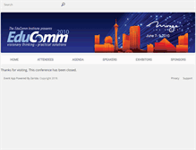 Tablet Screenshot of educomm2010.zerista.com