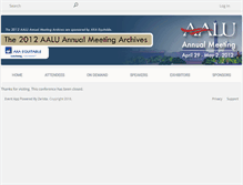 Tablet Screenshot of myaalu.zerista.com